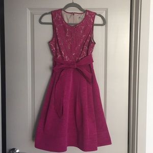Eliza J Lace & Taffeta Dress